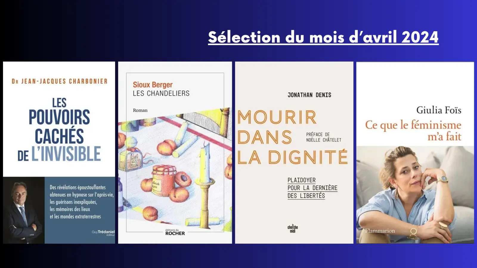 Les 5 livres du mois d'Avril 2024